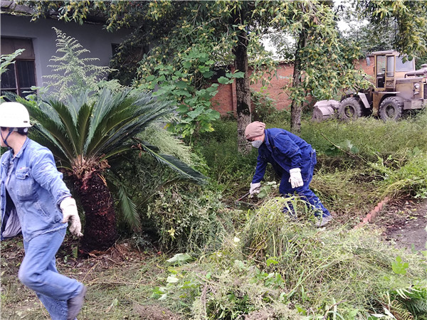 美化環(huán)境凝人心 雨中堅(jiān)守顯真情——隆山科峰公司黨支部開展主題黨日活動2.jpg