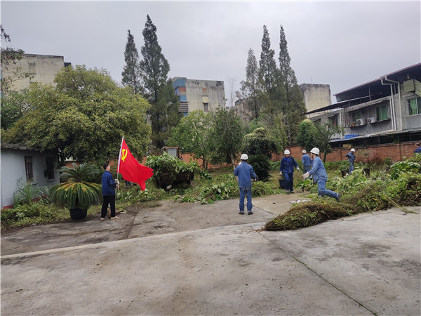 美化環(huán)境凝人心 雨中堅(jiān)守顯真情——隆山科峰公司黨支部開展主題黨日活動4.jpg